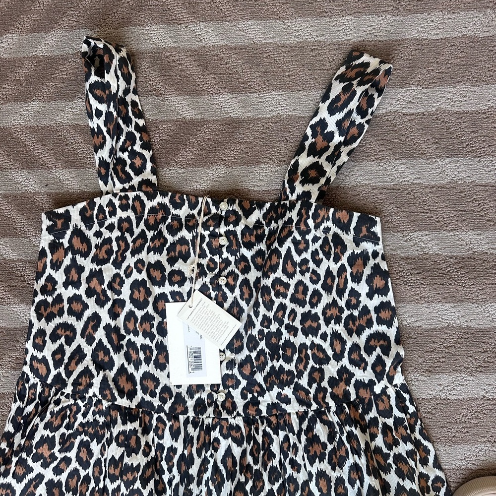 The Great Leopard Print Sleeveless Dress